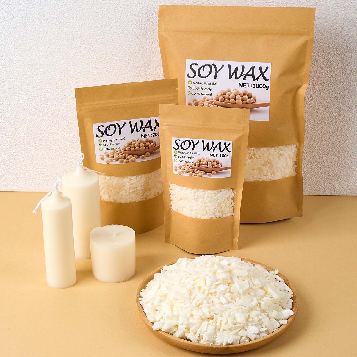 Candle Making Kit - 1 libbra di cera di soia