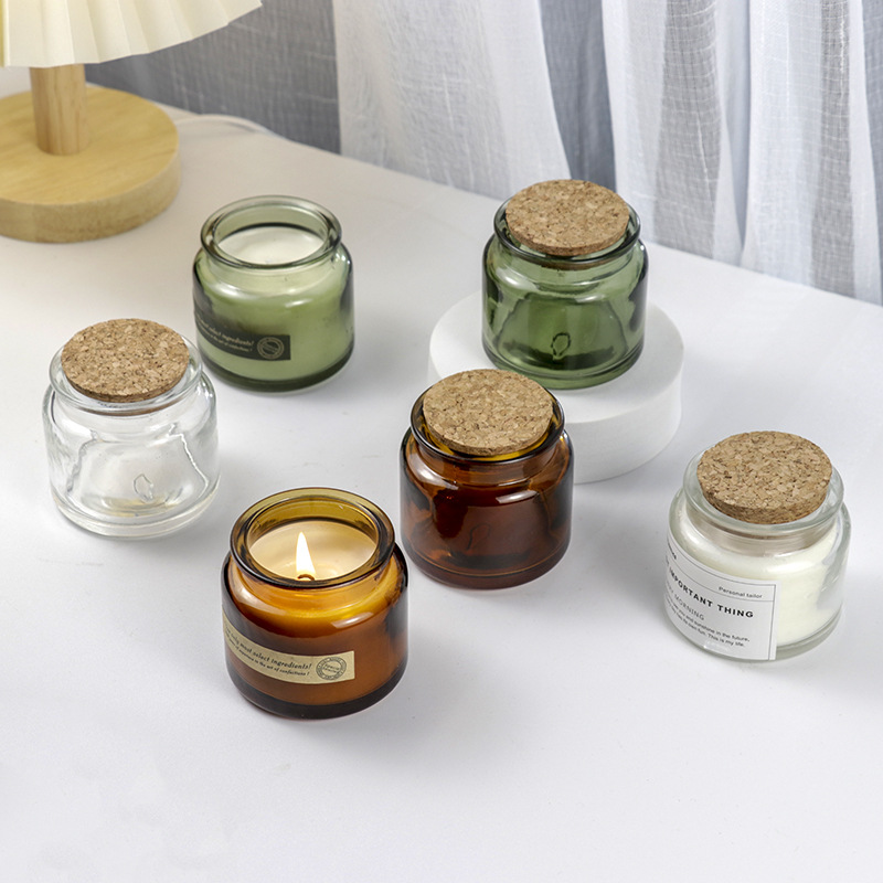 Candle Containers - Coppa per candela profumata artigianale marrone