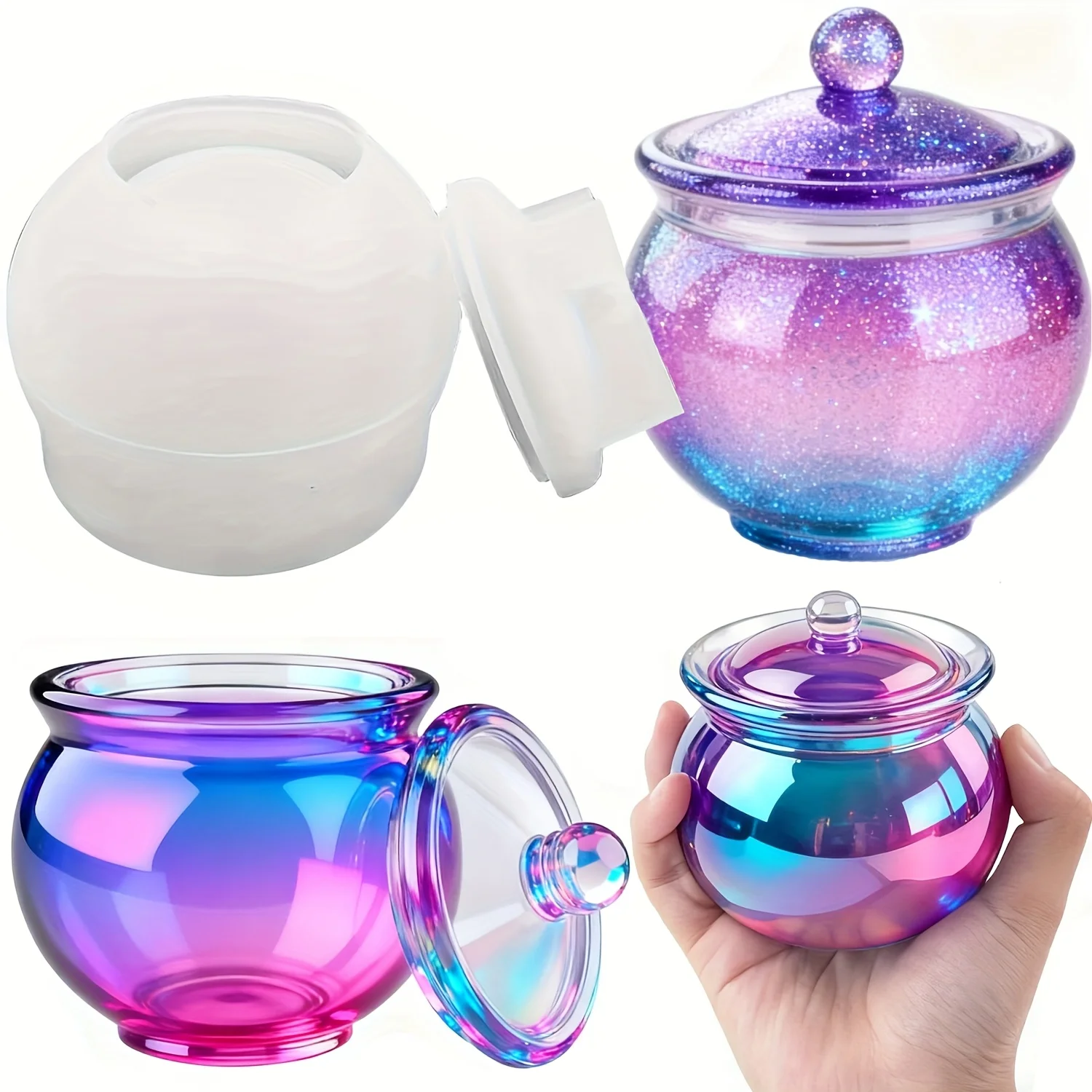 Candle Containers - 1 set di stampi rotondi in