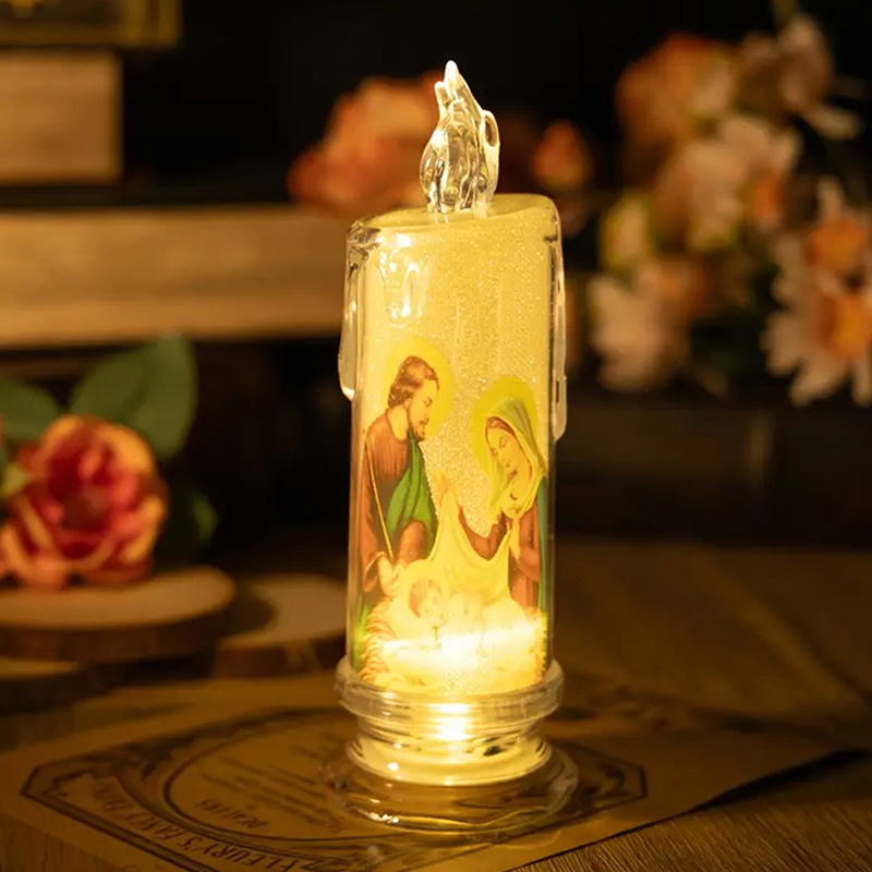 Gesù Vergine Cristo Lampada a  - Silk Candle recensione e prezzo